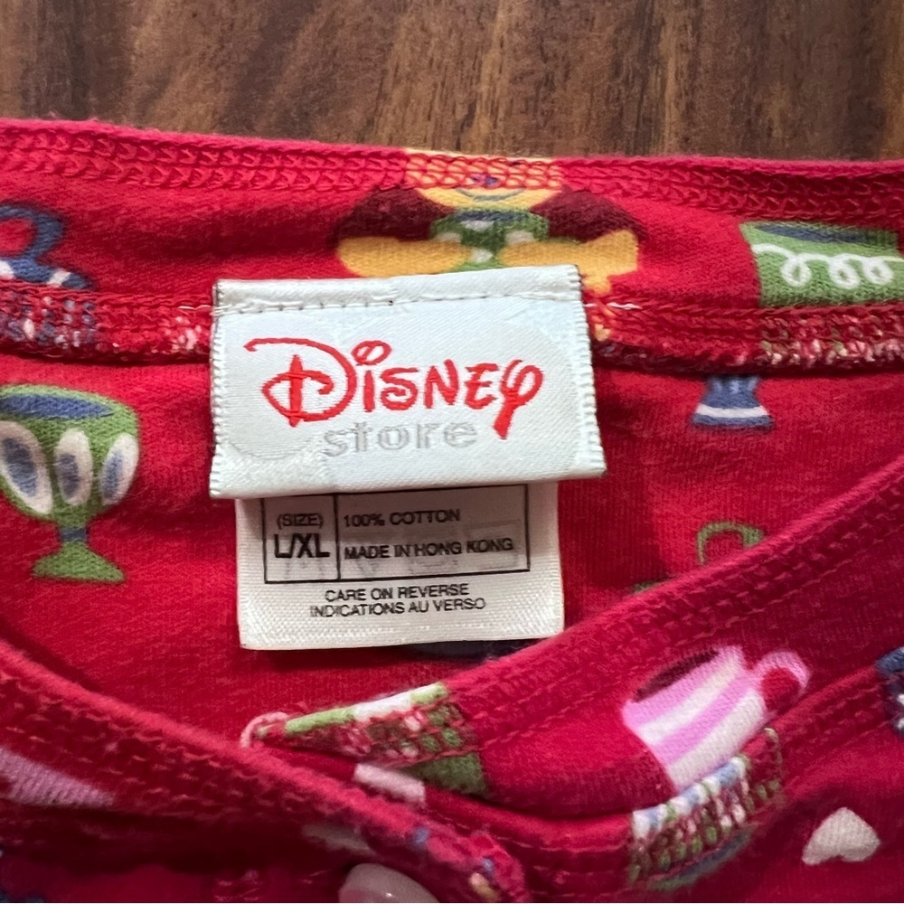 Vintage Disney Store Winnie the Pooh Red Pajama Set size large/XL - Picture 5 of 12